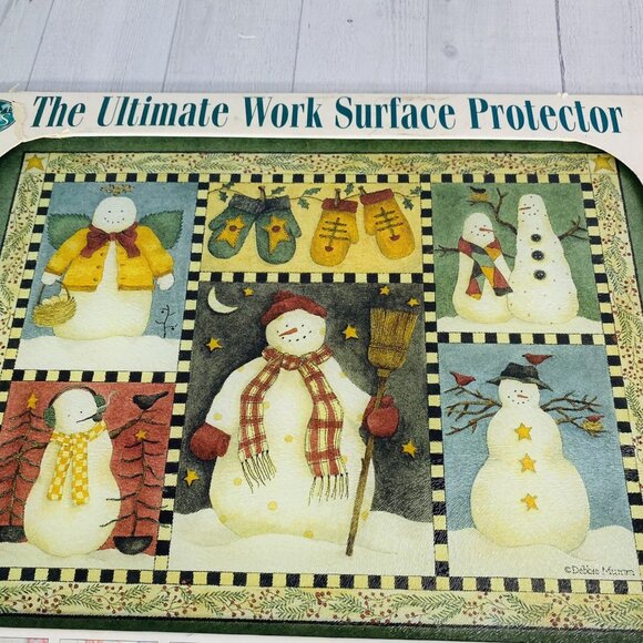 Debbie Mumm Creative Tops Christmas Holiday Tempered Glass Counter Top Protector - Picture 13 of 16